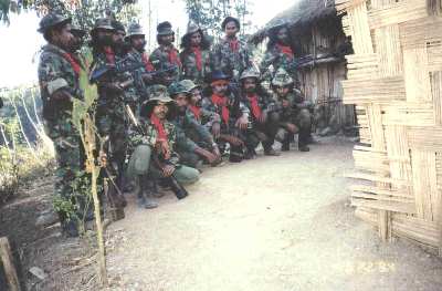 Resistance camp in the mountains